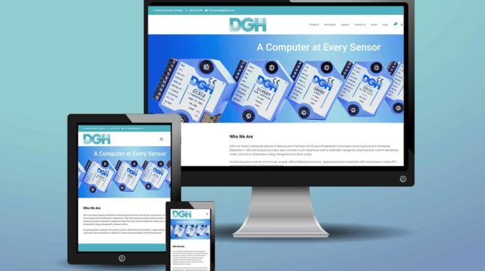 3 Screens Displaying The Enhanced User Experience On The Redesigned DGH Website